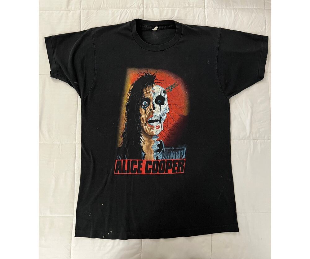 Vintage Alice Cooper Trash T Shirt 1989 Single Stitch